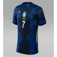 Dámy Fotbalový dres Brazílie Vinicius Junior #7 MS 2026 Venkovní Krátký Rukáv